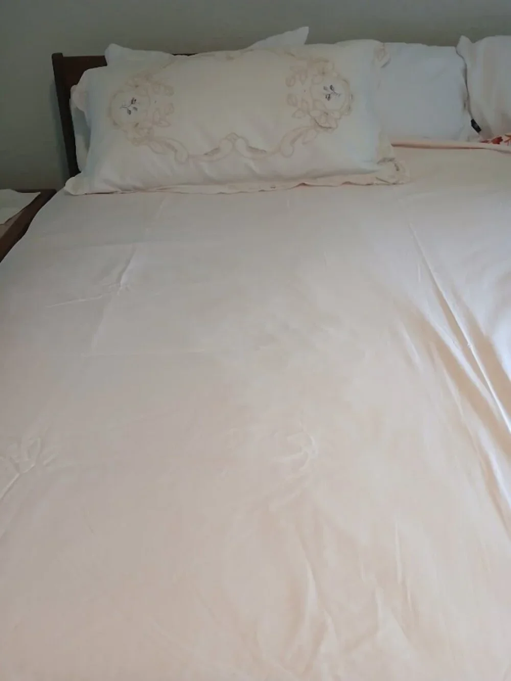 BLOOMINGDALE'S Blush Pink DAMASK Duvet Cover FULL Size